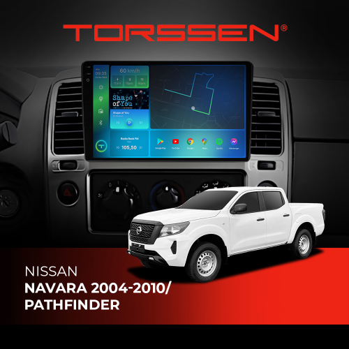 Штатная магнитола Torssen 2K Nissan Navara 04-10/Pathfinder F98256 4G Carplay DSP