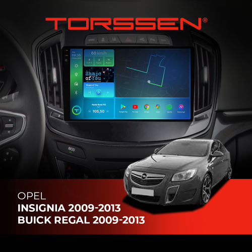 Штатная магнитола Torssen 2K Opel Insignia 09-13/Buick Regal 09-13 F98256 4G Carplay DSP