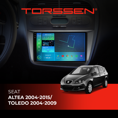 Штатная магнитола Torssen 2K Seat Altea 04-15/Toledo 04-09 F98256 4G Carplay DSP