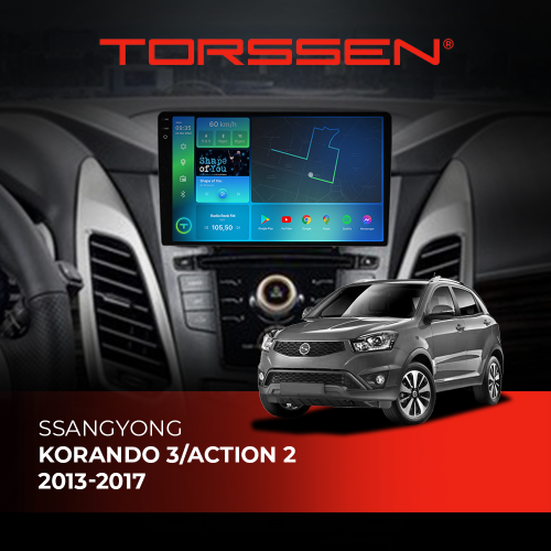 Штатная магнитола Torssen 2K SsangYong Korando 11-13 FL9 4+64Gb 4G Carplay DSP