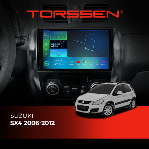Штатная магнитола Torssen 2K Suzuki SX4 06-12 FL9 4+64Gb 4G Carplay DSP