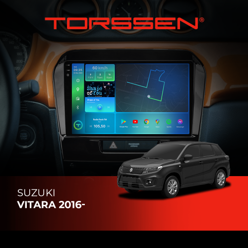 Штатная магнитола Torssen 2K Suzuki Vitara 2016- F98256 4G Carplay DSP