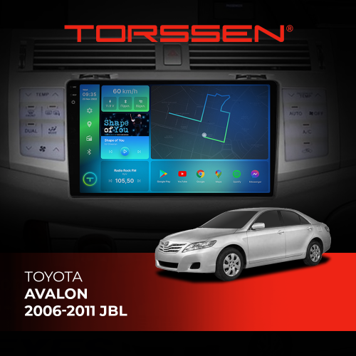 Штатная магнитола Torssen 2K Toyota Avalon 06-11 JBL FL9 4+64Gb 4G Carplay DSP