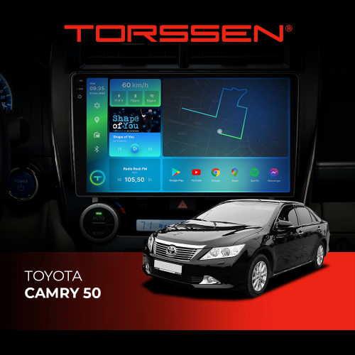 Штатная магнитола Torssen 2K Toyota Camry 50 F108256 4G Carplay DSP
