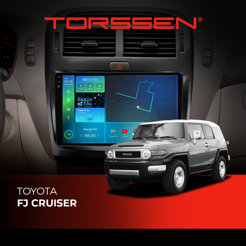 Штатная магнитола Torssen 2K Toyota FJ Cruiser FL10 4+64Gb 4G Carplay DSP
