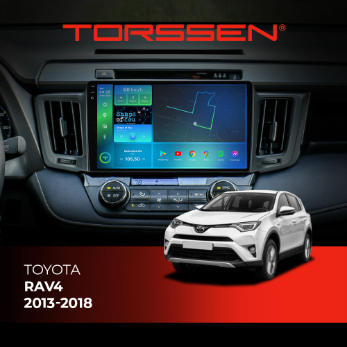Штатна магнітола Torssen 2K Toyota Rav4 2013-2018 F98256  4G Carplay DSP
