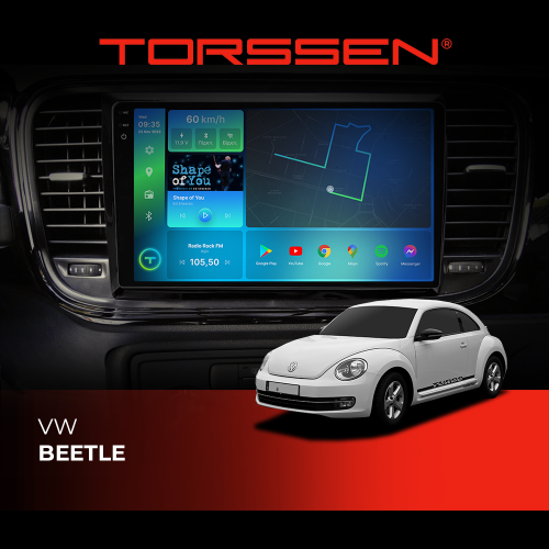 Штатная магнитола Torssen 2K VW Beetle FL9 4+64Gb 4G Carplay DSP