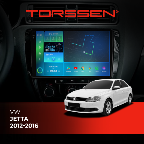 Штатная магнитола Torssen 2K VW Jetta 12-16 F108256 4G Carplay DSP