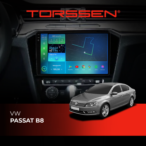 Штатная магнитола Torssen 2K VW Passat B8 F108256 4G Carplay DSP