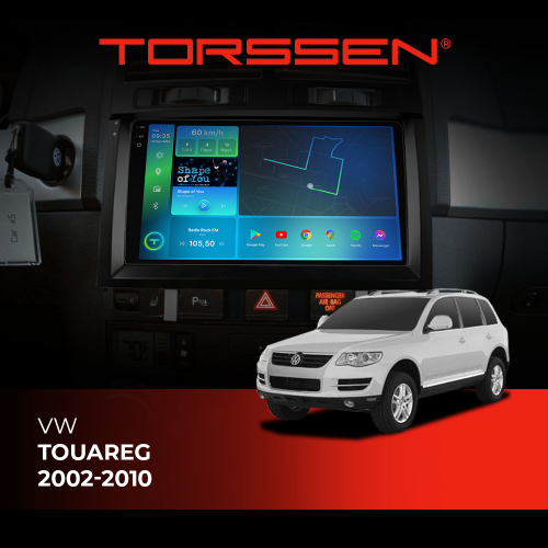 Штатная магнитола Torssen 2K VW Touareg 2002-2010 F98256 4G Carplay DSP с кнопками