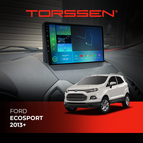 Штатная магнитола Torssen Ford Ecosport 2013+ FL9 4+64Gb 4G Carplay DSP
