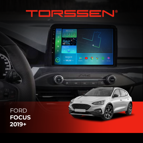 Штатная магнитола Torssen Ford Focus 2019+ F98256 4G Carplay DSP