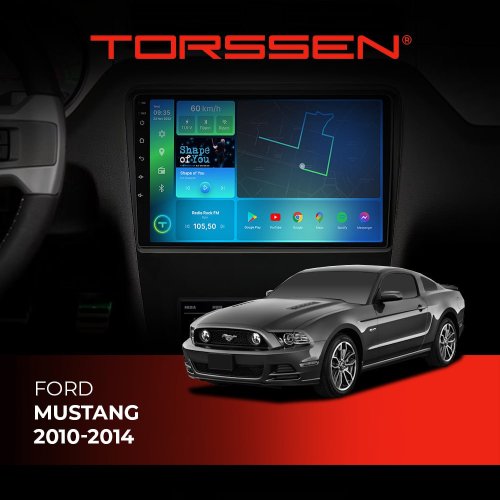 Штатная магнитола Torssen Ford Mustang 2009-2014 F98256 4G Carplay DSP