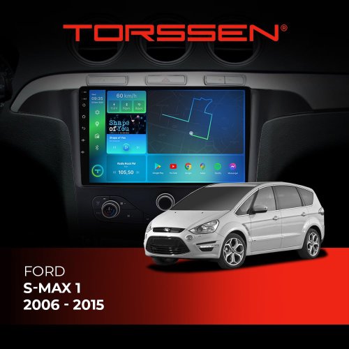 Штатная магнитола Torssen Ford S-max 1 (2006 – 2015) NF9 Carplay