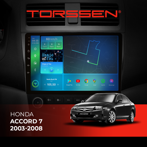 Штатная магнитола TORSSEN Honda Accord 7 03-08 F10116