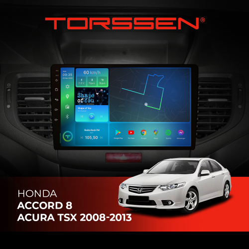 Штатная магнитола Torssen Honda Accord 8/Acura TSX 08-13 F9116