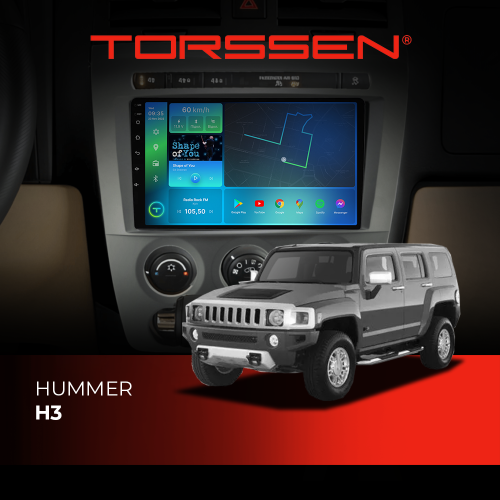 Штатная магнитола Torssen Hummer H3 FL9 4+64Gb 4G Carplay DSP