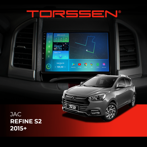 Штатная магнитола Torssen Jac Refine S2 2015+ FL10 4+64Gb 4G Carplay DSP