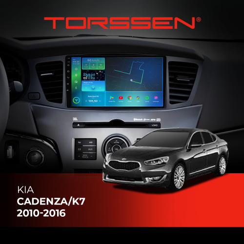Штатна магнітола Torssen Kia Cadenza/K7 2010-2016 FL9 4+64Gb 4G Carplay DSP