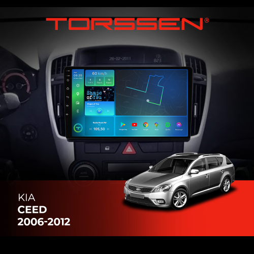 Штатная магнитола Torssen Kia Ceed 06-12 F9116