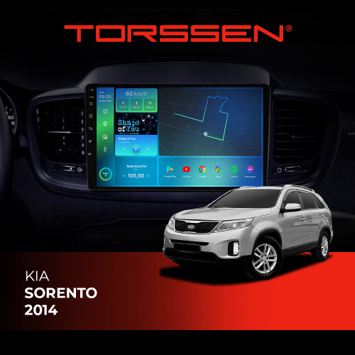 Штатная магнитола Torssen Kia Sorento 2014 F10116