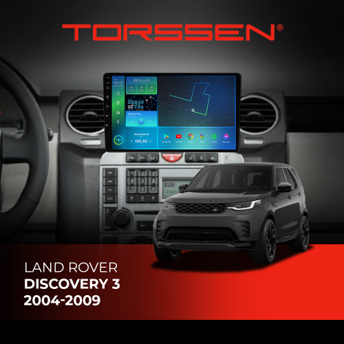 Штатная магнитола Torssen Land Rover Discovery 3 04-09 F98256 4G Carplay DSP