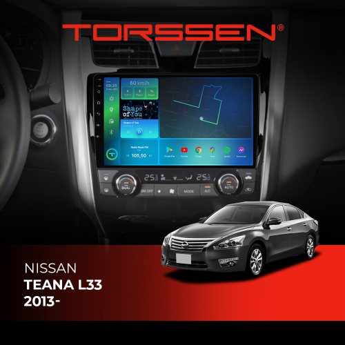 Штатная магнитола TORSSEN Nissan Teana L33 2013- F10116