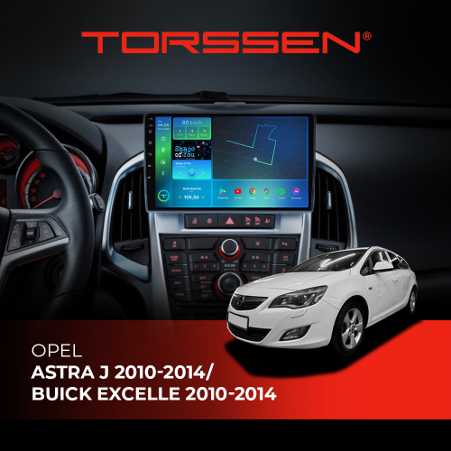 Штатная магнитола Torssen Opel Astra J 10-14/Buick Excelle 10-14 F98256 4G Carplay DSP