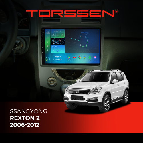 Штатна магнітола Torssen SsangYong Rexton 2 06-12 FL9 4+64Gb 4G Carplay DSP