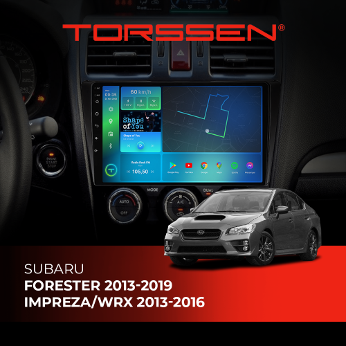 Штатная магнитола Torssen Subaru Forester 2013-2019, Impreza/WRX 2013-2016 F98256 4G Carplay DSP