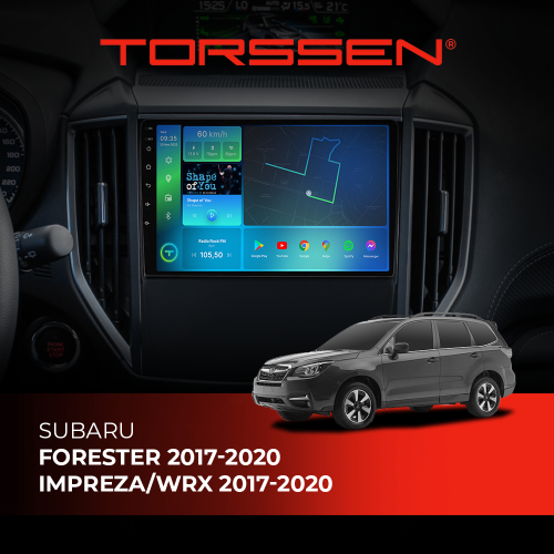 Штатная магнитола Torssen Subaru Forester 2017-2020, Impreza/WRX 2017-2020 F98256 4G Carplay DSP