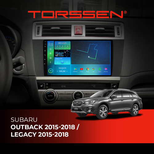 Штатная магнитола Torssen Subaru Outback 15-18 / Legacy 15-18 FL9 4+64Gb 4G Carplay DSP
