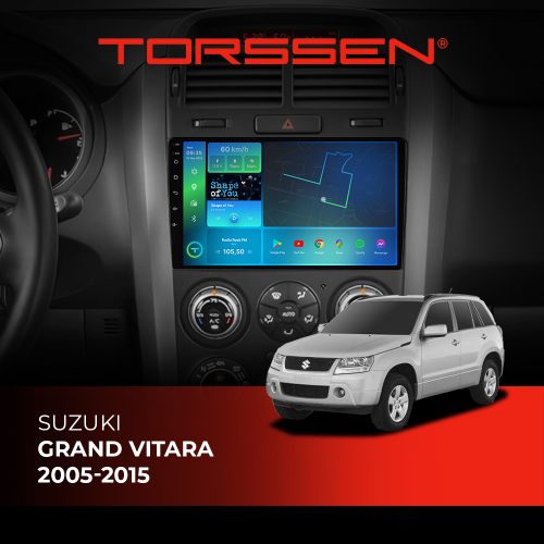 Штатная магнитола Torssen Suzuki Grand Vitara 05-15 FL9 4+64Gb 4G Carplay DSP