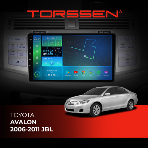 Штатная магнитола Torssen Toyota Avalon 06-11 JBL FL9 4+64Gb 4G Carplay DSP