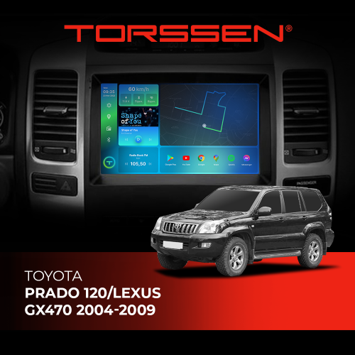 Штатная магнитола Torssen Toyota Prado 120/Lexus GX470 04-09 F98256 4G Carplay DSP