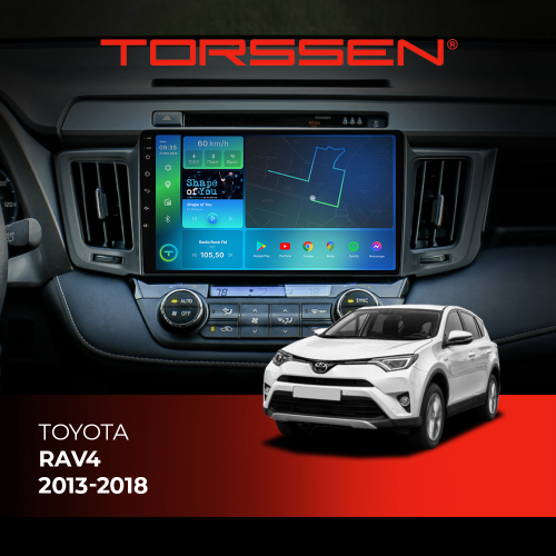 Штатна магнітола Torssen Toyota Rav4 2013-2018 FL9 4+64Gb 4G Carplay DSP