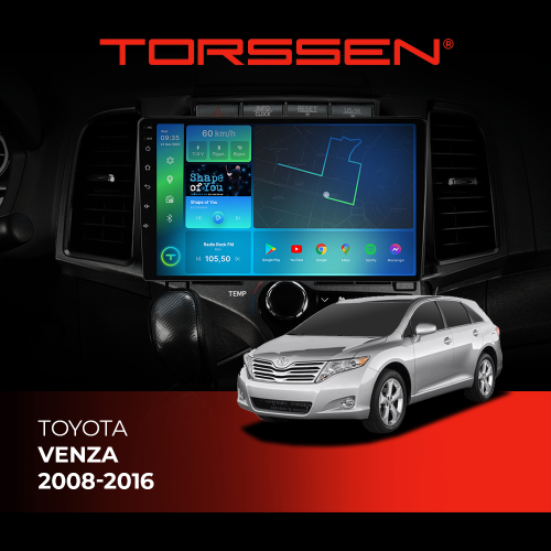 Штатная магнитола Torssen Toyota Venza 08-16 F98256 DSP 4G Carplay