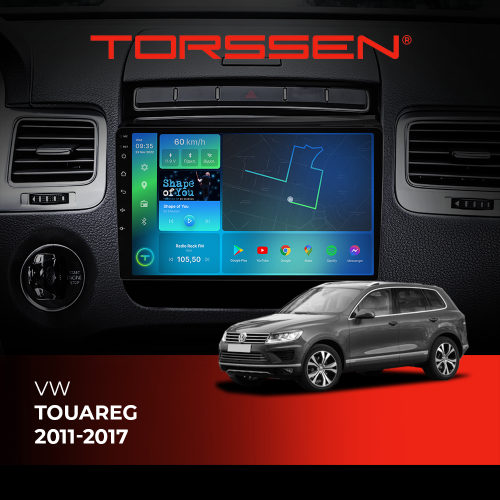 Штатная магнитола Torssen VW Touareg 2011-2017 FL9 4+64Gb 4G Carplay DSP