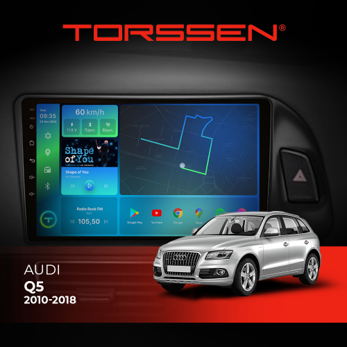 Штатна магнітола Torssen Audi Q5 10-18 FL9 4+64Gb 4G Carplay DSP