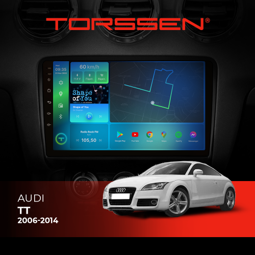 Штатна магнітола Torssen Audi TT 06-14 F98256 4G Carplay DSP