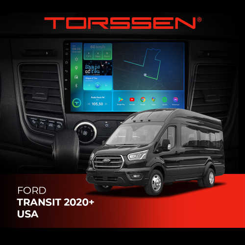 Штатная магнитола Ford Transit 2020+ USA F98256 4G Carplay DSP
