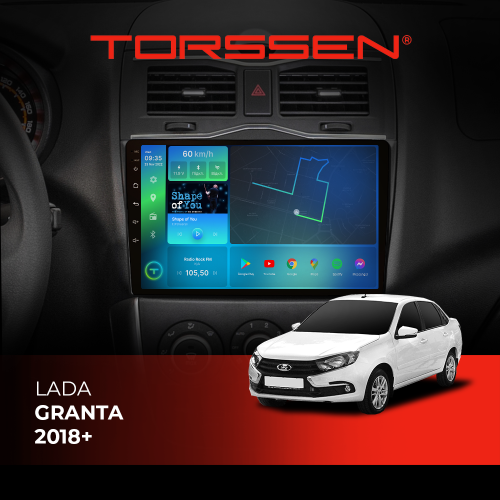Штатная магнитола Torssen Lada Granta 18+ F98256 4G Carplay DSP