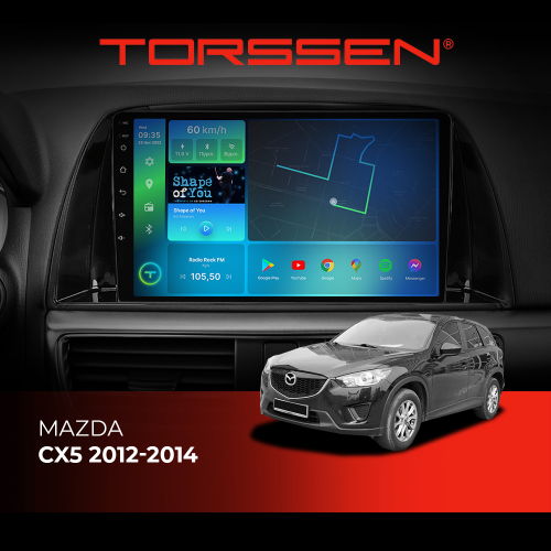 Штатная магнитола Torssen Mazda CX5 2012-2014 F108256 4G Carplay