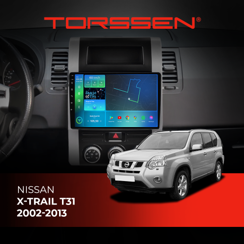 Штатна магнітола Torssen Nissan Xtrail T31 02-13 F108256 4G Carplay