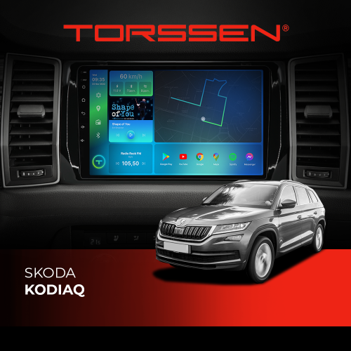 Штатна магнітола Torssen Skoda Kodiaq F98256 4G Carplay
