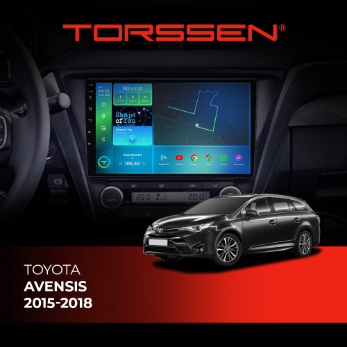 Штатна магнітола Torssen Toyota Avensis 2015-2018 F98256 4G Carplay DSP