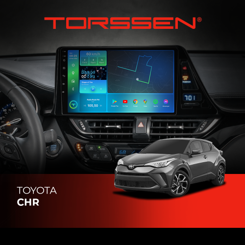 Штатна магнітола Torssen Toyota CHR F98256 4G Carplay
