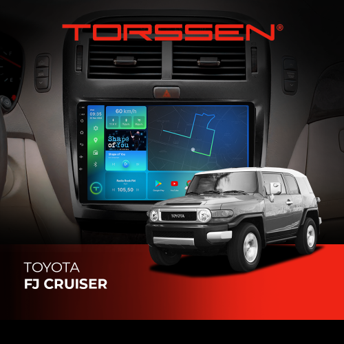 Штатна магнітола Torssen Toyota FJ Cruiser F108256 4G Carplay DSP
