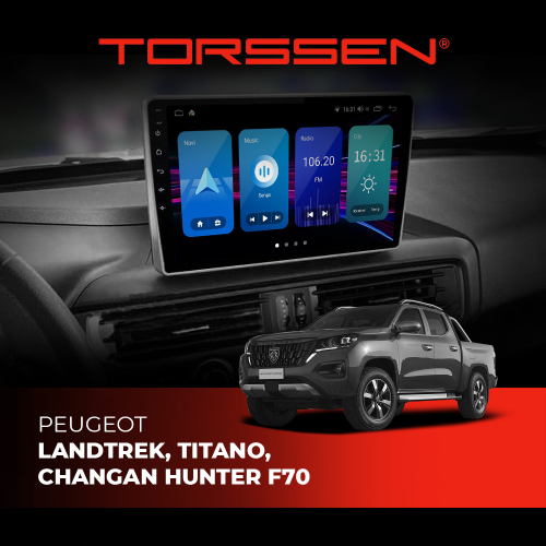 Штатная магнитола Torssen Peugeot Landtrek/Titano/Changan Hunter F70 NF10