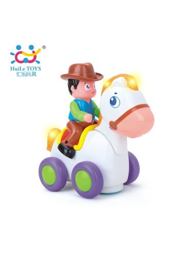 Игрушка Huile Toys Ковбой на веселой лошади (838А)